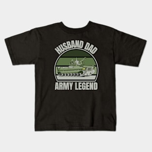 Husband Dad Army Legend Kids T-Shirt